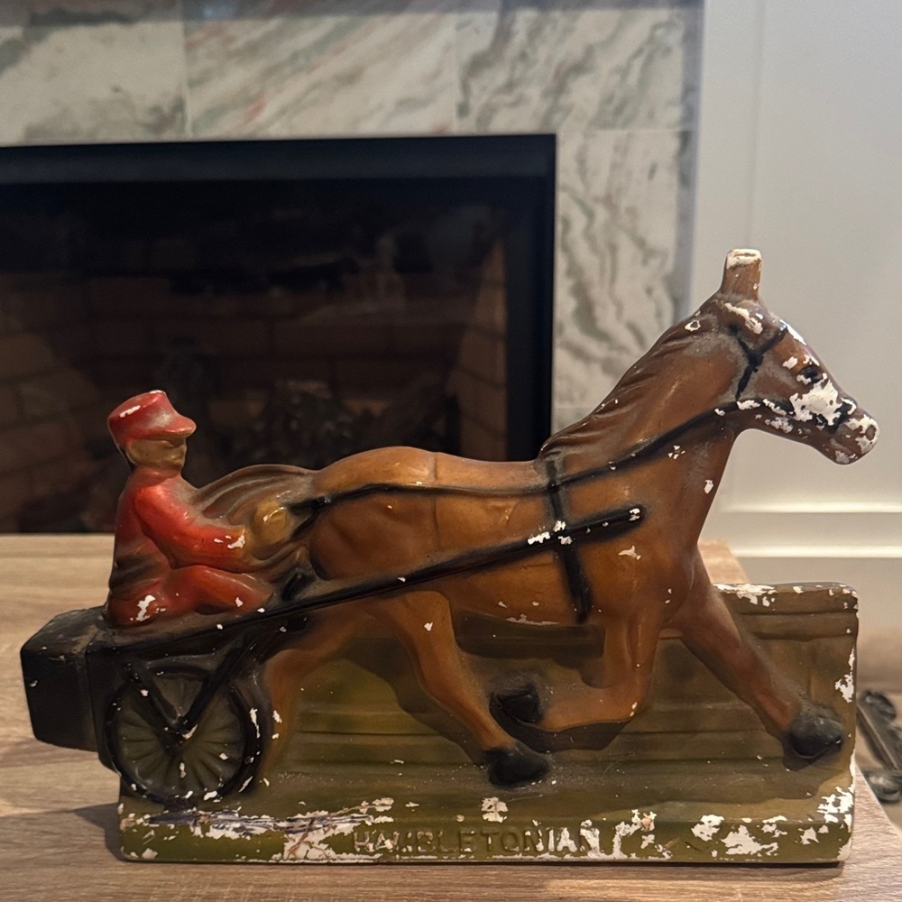 Vintage Horse and Sulky Figurine - Picture 1 of 5